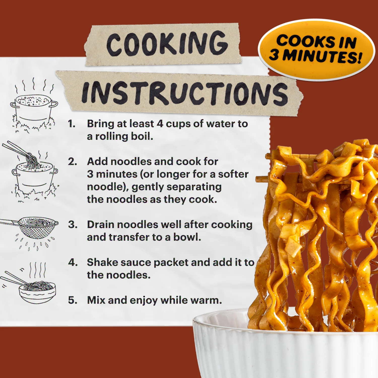 Sweet & Spicy Noodles | 4 Packs - Image 9